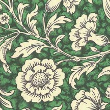 Green Wildflowers Print Italian Paper ~ Carta Varese Italy